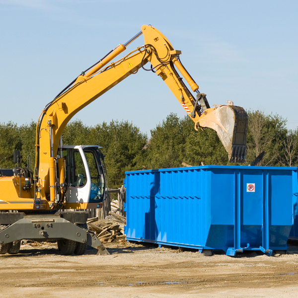 are there any restrictions on where a residential dumpster can be placed in Arlington